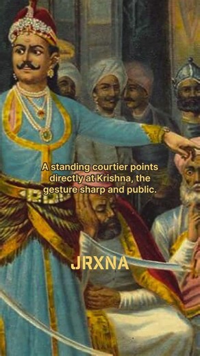 Sri Krishna as Envoy (Raja Ravi Varma, 1890s) | #IndianArt #ArtShorts #PaintingStory | JRXNA