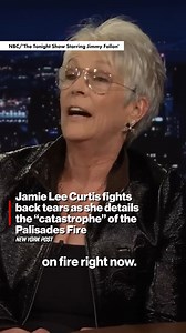 89K views · 647 reactions | Jamie Lee Curtis fought back tears as she detailed the “catastrophe” of the Palisades Fire near her California home when she appeared on “The Tonight Show” Wednesday. | New York Post Trending Now | Facebook