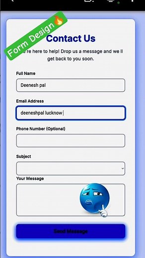 How to Login Form Design Trick 🔥 #UIDesign #coding#short#programming#javascript#python