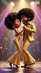 1970s Gold Disco Couple Dance 💃🕺 Funky Retro Energy | Zerox