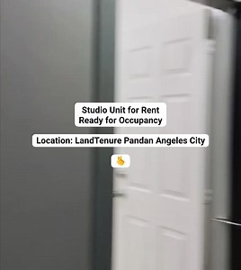 Studio Unit for Rent Ready for Occupancy Located in Land Tenure Pandan, Angeles City Pm me here or call 09455960453 #angelescityrent #rentalunit | Allyssa Marie Panlilio