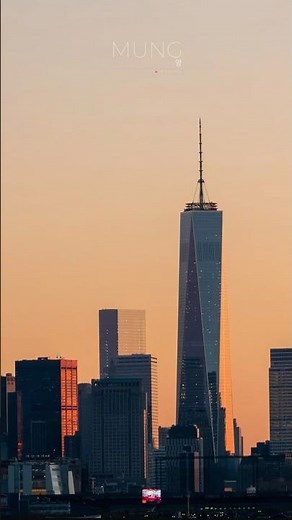 NYC Skyline: Sunrise to Blue Hour | 4K Ambient Screensaver #shorts
