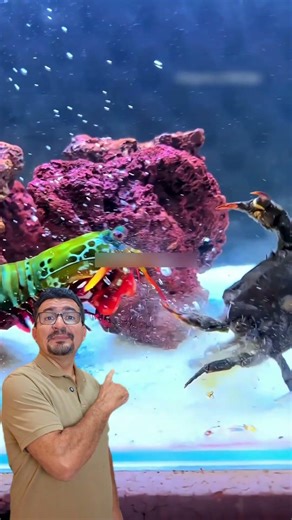 He looks like an alien from the bottom of the sea… but he's real. 🦐💥