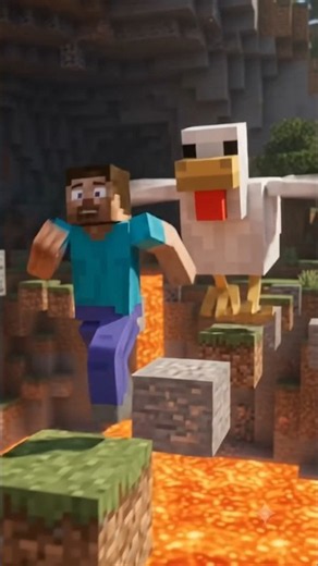 Giant Chicken Ruined My Parkour! 😱🐔 | Minecraft Funny.