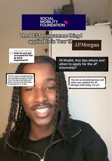 Replying to @adi 10/10 programme 🙌🏾🙌🏾 #fyp #workexperience #jpmorgan #socialmobilityfoundation #year12 @Social Mobility Foundation