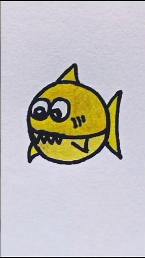 How to draw a fish easy drawing step by step #art