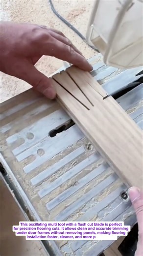 Amazing Oscillating Multi Tool Trick for Perfect Flooring Cuts | Smart Woodworking Tool