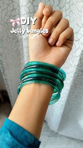 Jelly bangles from bottle 😍 #shorts #diy