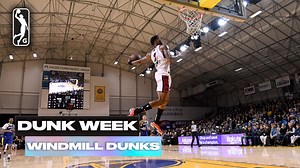 We continue with #NBADunksWeek by looking back at some of the 2022-23 G League season’s BEST windmill slams! 😤 | NBA G League