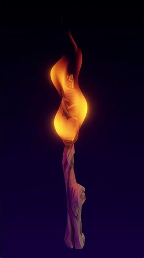 Stylized Fire Shader #stylized #fantasy #gamedev