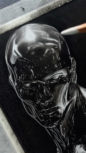 I Spent 12 Hours Drawing the Silver Surfer… The Result is INSANE”🤯 #art #shorts