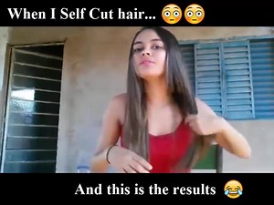 269K views · 1.5K reactions | Wenn ich mir selbst die Haare schneide :D | Frisur Tutorials | Facebook