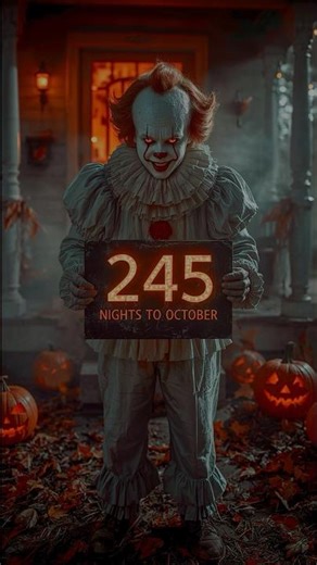245 Nights to Terror on Tillson begins 🎈🤡 #terrorontillson #tillsonstreet #creepyshorts #halloween
