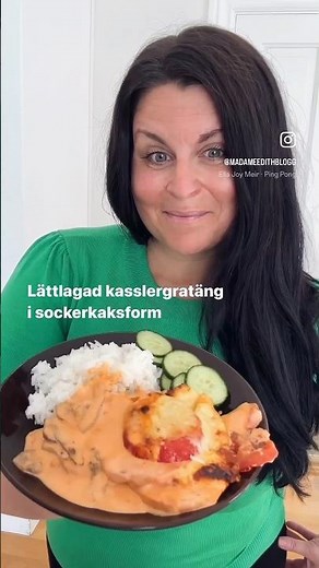 Kasslergratäng med krämig sås ❤️ www.madameedith.se RECEPTLÄNK i kommentarerna #mat #recept #kassler