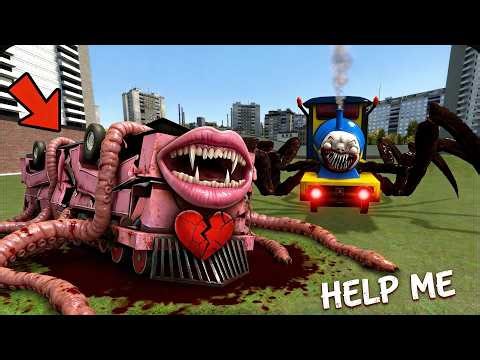 RUN FAST! EVIL THOMAS IS HUNTING CAR EATER! WHO HURT BUS EATER MOTHER?!😱 in Garry's Mode?!