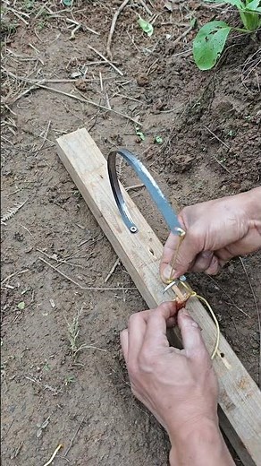 Diy Elastic Snare trap, easy to follow