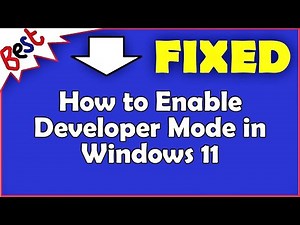 How to Enable Developer Mode in Windows 11