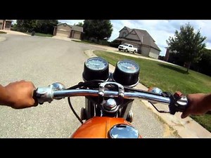 1974 Honda CB125s cold start/ride