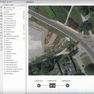 Simulating a Pedestrian Crossing