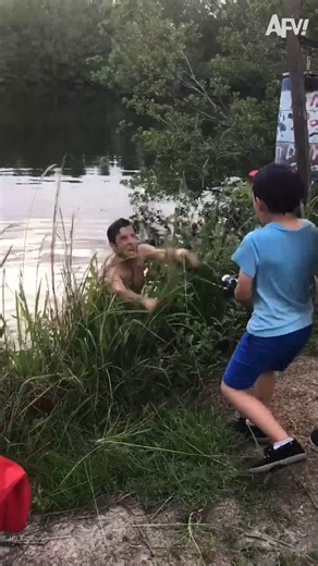 3.9M views · 54K reactions | Creature From The Black Lagoon (1954) 藍 #afv #prank #funny | America's Funniest Home Videos | Facebook