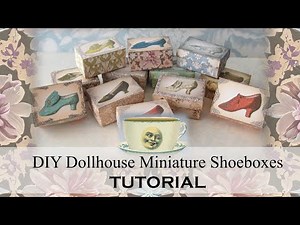 DIY Miniature Shoebox Tutorial #dollhouseminiatures #dollhouse #dolls