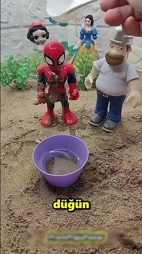 Spiderman takes a shower for his wedding 😲