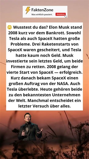 2008 stand er kurz vor dem Bankrott 😳