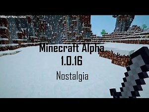 Minecraft Alpha 1.0.16 Gameplay