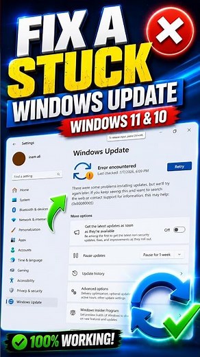 How to Fix a Stuck Windows Update (Windows 11 & 10)