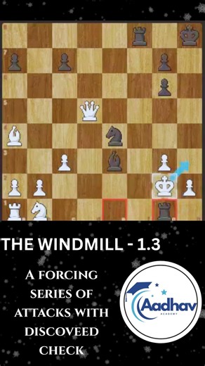 Windmill Chess Tactics Exercise 1.3 | Chapter 1: Windmill Attack 🔥♟️