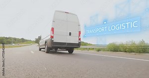Transport logistics. Smart transport logistics. Transport logistics concept