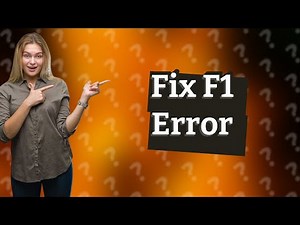 How to fix F1 error on Kenmore oven?