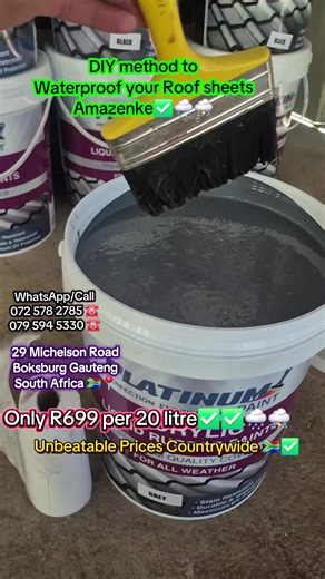 DIY Waterproofing Your Roof with Platinum Paints Liquid Rubber