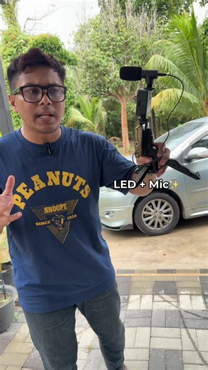 Enhance Your Vlogs with Tripod and LED Mic