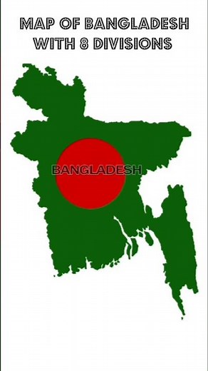 Map of Bangladesh with 8 divisions