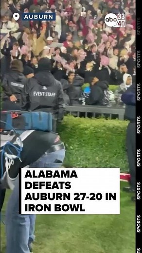 Alabama defeats Auburn in 90th Iron Bowl