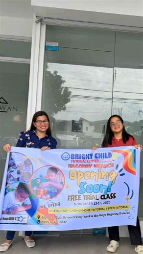 3.2K views · 119 reactions | Congratulations to the NEW CEO of Bright Child Tutorial & Playschool Center - Hagonoy Branch, Ma'am Anna Mdc‍ Let this Partnership MARK the start of our Learning Journey with our Future Bright Kids 殺 CONGRATULATIONS殺拾 #bctc9thbranch | Jhen Gutierrez Godoy | Facebook