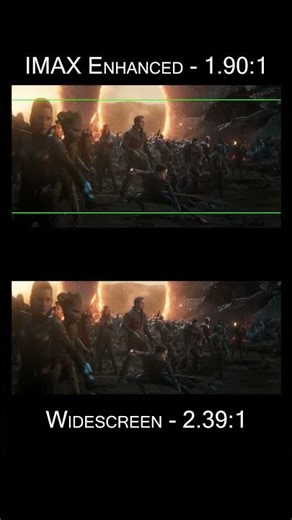 Avengers Endgame: IMAX Enhanced vs Widescreen