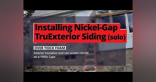 Siding Installation Using Truexterior Nickle Gap (ptc@home 6)