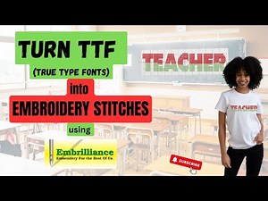 Digitize TTF (True Type Fonts) into Embroidery Stitches using StitchArtist