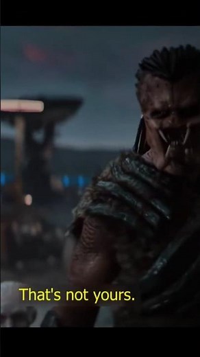 Dek Gets His Plasma Caster Back from Tessa #predatorbadlands #thepredator #movie