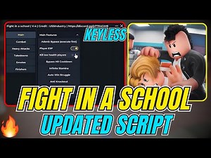 [New] 🔥 Fight In a School Script Featuring Vortex Hub – Auto Aim, Grab Aura & Stamina