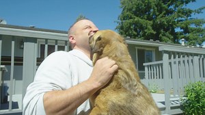4.7M views · 13K reactions | This dog's a total daddy's girl, so when her dad spent 2 years overseas with the military, she never stopped missing him. Today on Reunited, Luna and her brother Roman are SO excited to see their dad again — and introduce him to the newest adopted dog in the family  | Reunited | Facebook