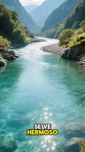 “El río donde el agua parece cristal… pero es peligroso” #Rio #Curiosidades #Impactante #Viral