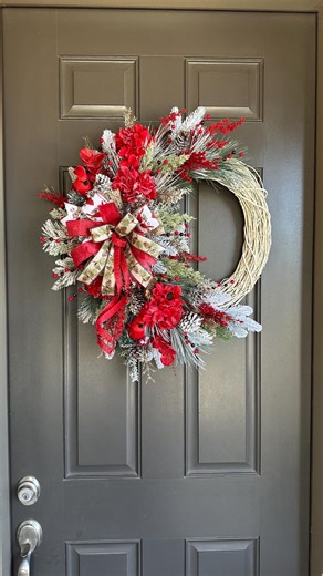 Winter Wreath Cardinal's Winter Wreath Red Winter Cardinal's Wreath Woodland Winter Wreath Christmas Wreath Front Door Winter Wreath Gifts - Etsy