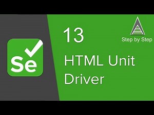 Selenium Beginner Tutorial 13 - How to use HtmlUnit Driver