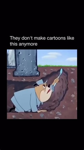 Daily Facts and Knowledge on Instagram: "This scene comes from Looney Tunes, one of the most influential animated series of the 20th century. The bulldog, commonly known as Spike, appears in several episodes as a tough but often comically unlucky character. He frequently acts as a foil to characters like Sylvester or Tweety, creating slapstick humour through his blunders. The animation style relies on hand-drawn frames and exaggerated physical comedy. Timing is crucial, with visual gags like tra
