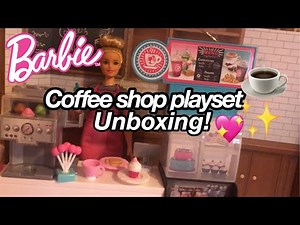 Barbie Coffee Shop Playset Unboxing & Review 2020!