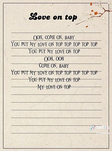 #lyrics #song #loveontop #beyonce