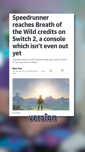 84K views · 2K reactions | Switch 2 Zelda Speedrun | UFD Tech | Facebook